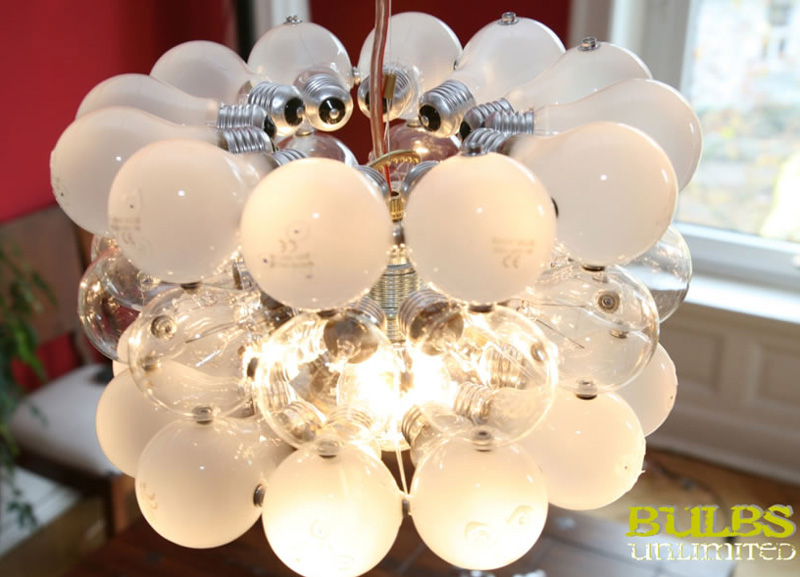 Illustration for article titled Crazy Sexy Cool Lamps, 100% Made From Bulbs